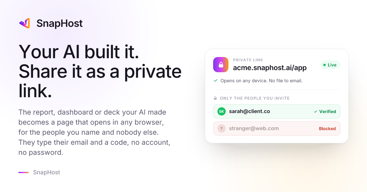 SnapHost screenshot 1